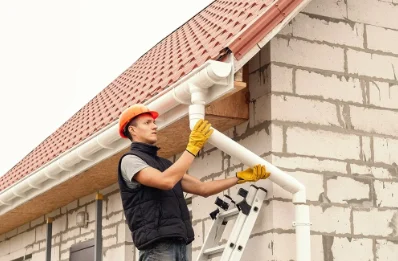 Pose et remplacement de gouttières au Beaucet